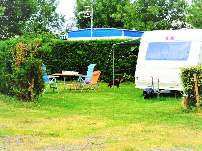 Pitch + 2 people + 1 car + electricity