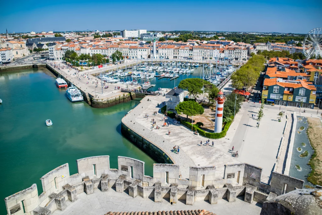 Vue aérienne du port de La Rochelle